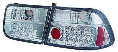 Honda Civic 2DR IPCW Taillights - LED - 1 Pair - LEDT-729C2