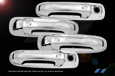 Dodge Ram SES Trim ABS Chrome Door Handles - with Passenger Keyhole - DH144-4K