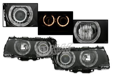 E38 Halo Headlights