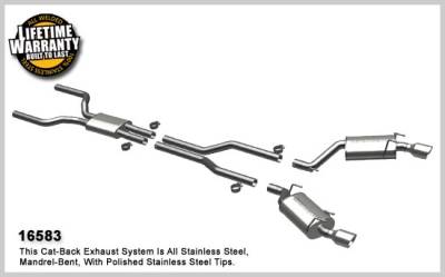 Chevrolet Camaro Magnaflow Dual Split Rear Exit Stainless Steel Cat-Back Exhaust System - 16583