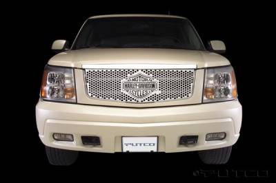 Cadillac Escalade Putco Punch Grille Insert with Bar & Shield - 52115