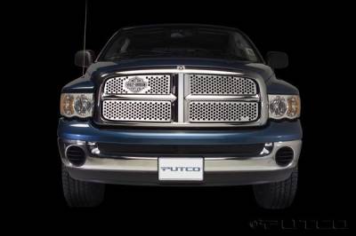 Dodge Ram Putco Punch Grille Insert with Bar & Shield - 52132