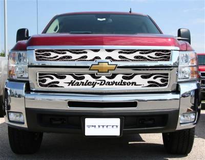 Chevrolet Silverado Putco Flaming Inferno Grille Insert - 53395