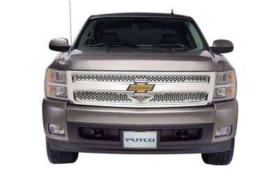 Chevrolet Silverado Putco Punch Grille Insert with Wings Logo - 56189