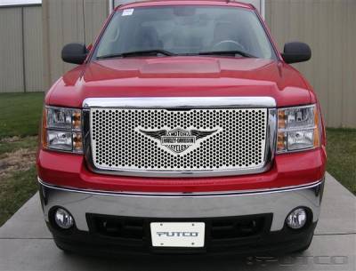 GMC Sierra Putco Punch Grille Insert with Wings Logo - 56196