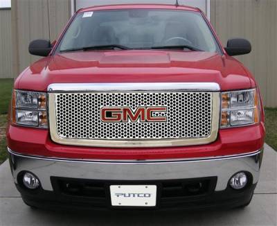 GMC Sierra Putco Designer FX Punch Grille - 64290