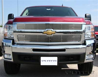 Chevrolet Silverado Putco Boss Shadow Billet Grille - 79163