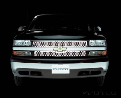 Chevrolet Silverado Putco Punch Stainless Steel Grille - 84101