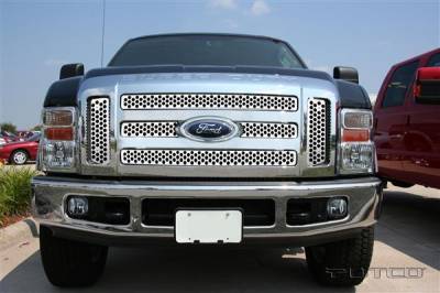 Ford F250 Superduty Putco Punch Stainless Steel Grille - 84197