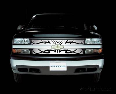 Chevrolet Silverado Putco Tribe Stainless Steel Grille - 85101