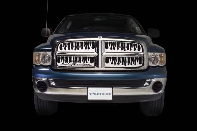 Chevrolet Silverado Putco Flaming Inferno Stainless Steel Grille - 89101