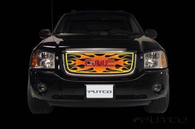 GMC Envoy Putco Flaming Inferno Stainless Steel Grille - 4 Color - 89336