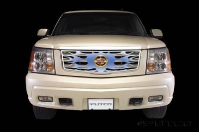 Cadillac Escalade Putco Flaming Inferno Stainless Steel Grille - Blue - 89415