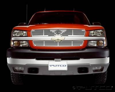 Chevrolet Silverado Putco Liquid Grille Insert with Wings Logo - 94137