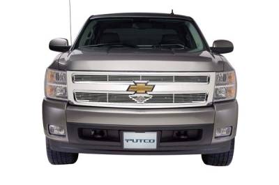 Chevrolet Silverado Putco Liquid Grille Insert with Wings Logo - 94189