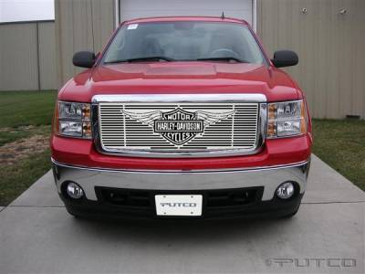 GMC Sierra Putco Liquid Grille Insert with Wings Logo - 94190