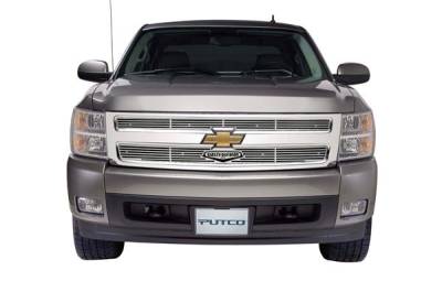 Chevrolet Silverado Putco Liquid Grille Insert with Classic Logo - 94289