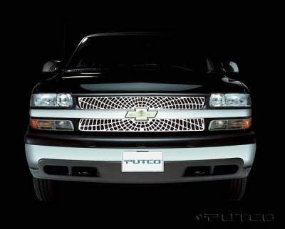 Chevrolet Silverado Putco Liquid Spider Web Grille - 303101