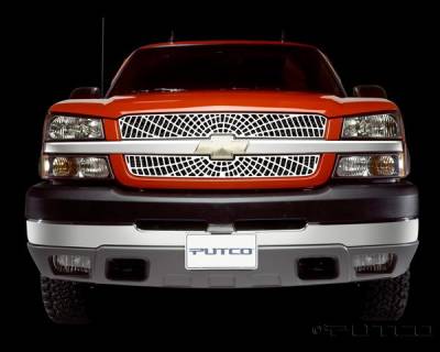 Chevrolet Silverado Putco Liquid Spider Web Grille - 303137