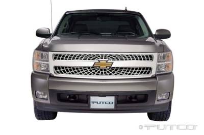 Chevrolet Silverado Putco Liquid Spider Web Grille - 303189