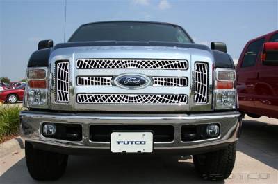 Ford F250 Superduty Putco Liquid Spider Web Grille - 303197