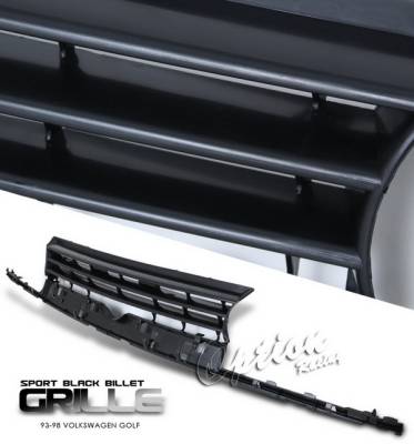 Volkswagen Golf Option Racing Black Grille - Performance Style - 64-45190