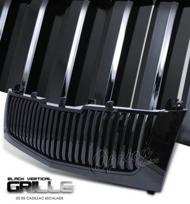 Cadillac Escalade Option Racing Black Grille - Vertical Style - Black - 65-14261