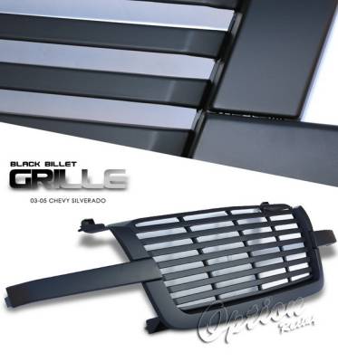 Chevrolet Silverado Option Racing Chrome Grille - Billet Style - Chrome - 1PC - 65-15249