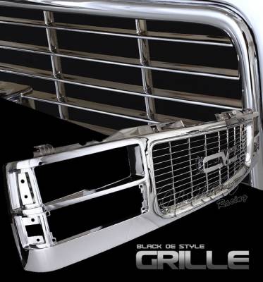 GMC CK Truck Option Racing Chrome Grille - OEM Style - 65-15341