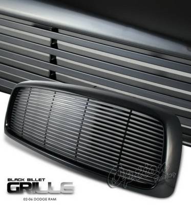 Dodge Ram Option Racing Black Grille - Billet Style - Black - 65-17268