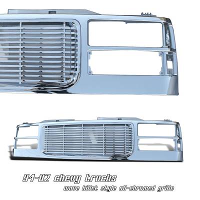 GMC CK Truck Option Racing Wave Billet Grille - 65-19194