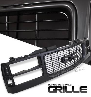 GMC CK Truck Option Racing Black Grille - OEM Style - 80-15120