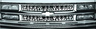 GMC CK Truck Pilot Stainless Steel Flame Grille Insert - Set - SG-141