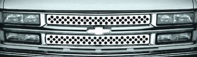 Chevrolet CK Truck Pilot Stainless Steel Punch Grille Insert - Set - SG-161