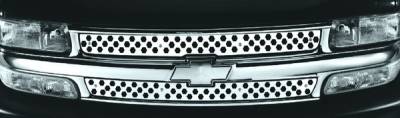 Chevrolet Silverado Pilot Stainless Steel Flame Grille Insert - Set - SG-162