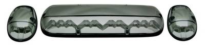 Chevrolet Silverado IPCW LED Cab Roof Lights with Chrome Base - 3PC - LEDR-302S