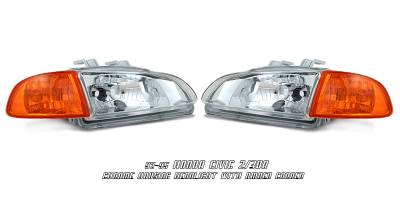 Honda Civic Option Racing Headlight - 10-20195