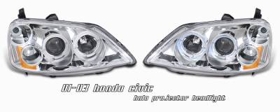 Honda Civic Option Racing Projector Headlight - 11-20188