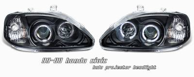 Honda Civic Option Racing Projector Headlight - 11-20197