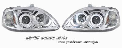 Honda Civic Option Racing Projector Headlight - 11-20198