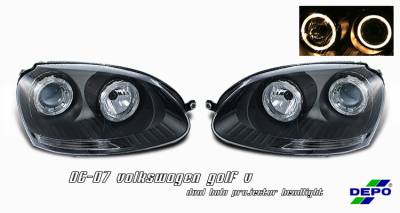 Volkswagen Golf Option Racing Projector Headlight - 11-45264