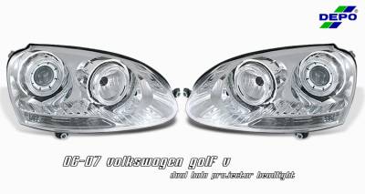 Volkswagen Golf Option Racing Projector Headlight - 11-45265