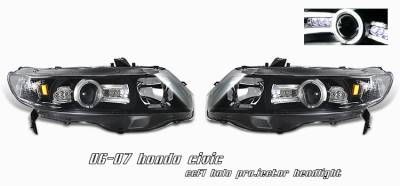 Honda Civic Option Racing CCFL Projector Headlight - 12-20122