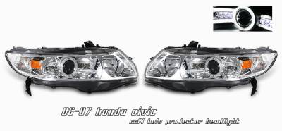 Honda Civic Option Racing CCFL Projector Headlight - 12-20123