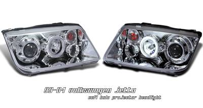 Volkswagen Jetta Option Racing CCFL Projector Headlight - 12-45128