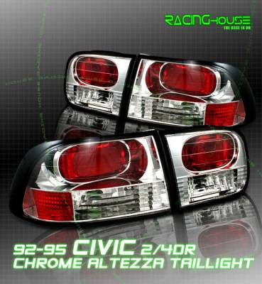 Chrome Euro Clear Altezza Taillights 17-20257