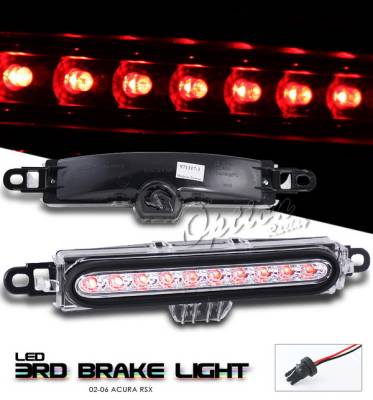 Acura RSX Option Racing Third Brake Light - Chrome - 23-10155