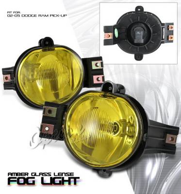 Dodge Ram Option Racing Fog Light Kit - Amber - 28-17114