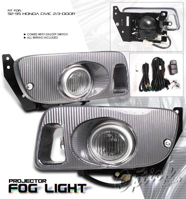 Honda Civic Option Racing Fog Light Kit - 28-20178