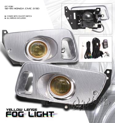 Honda Civic Option Racing Fog Light Kit - 28-20179